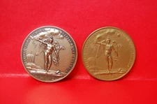 Benjamin Franklin NATUS BOSTON lot of 2 Medals old and new medals