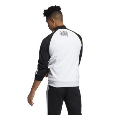 adidas Originals Mens All Day I Dream Superstar Jacket - Mens Black/White Size S