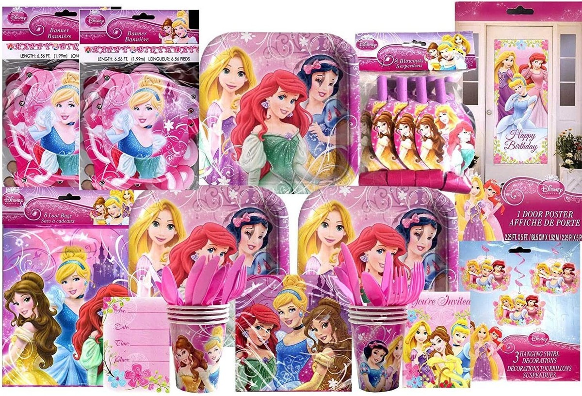 Disney Princess Deluxe Kit (Serves 8) Mega Pack (Total of 77