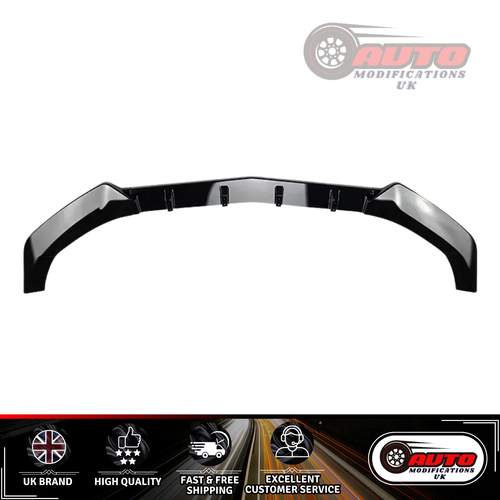 Mercedes E Class Coupe W207 C207 AMG Line Front Lip Splitter Gloss Black 2013-16 - Picture 8 of 8