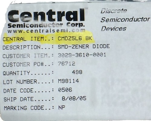 10x Transistor NPN 2N5089 Central Semiconductor - 25V 50mA TO92 - Nuovo - Foto 1