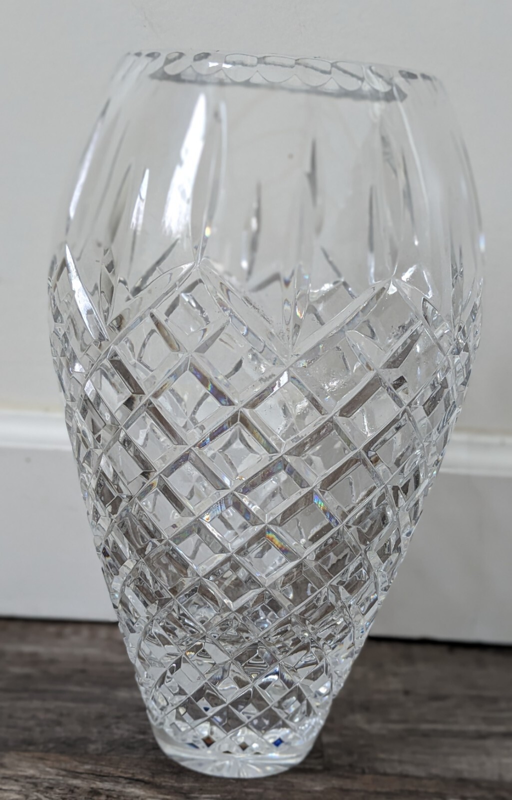 Vintage WATERFORD CRYSTAL "ARAGLIN" 11" VASE eBay