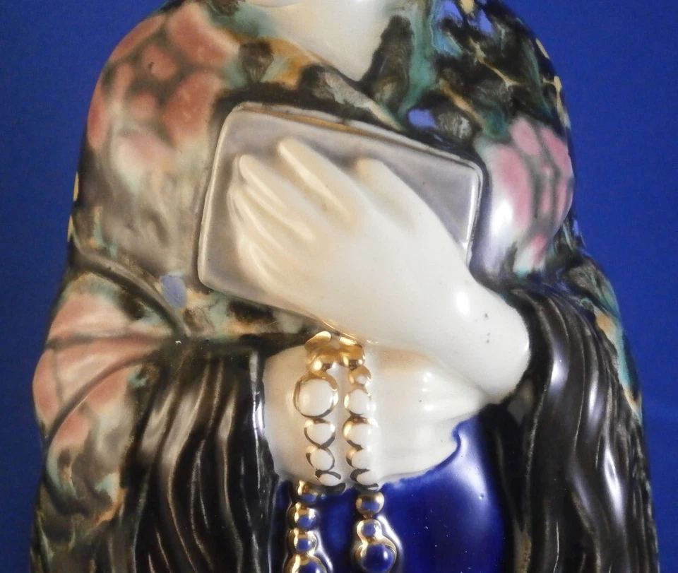 Art Nouveau Gmundner Keramik Pottery Ceramic Figure Figurine Austria Austrian - Image 4 of 4