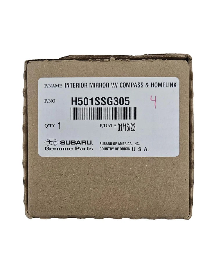 2017-2023 Subaru Auto-Dimming Mirror with Compass & Homelink H501SSG305 GENUINE - Image 2 of 2