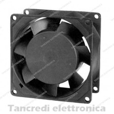 Ventola assiale 222V 230V 80x80x25 in metallo su cuscineti cooling fan 220 V Vac