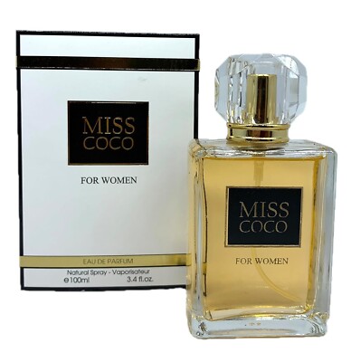 Fragrance Couture MISS COCO Women's Eau De Parfum 3.4 Fl. Oz. Spray Perfume