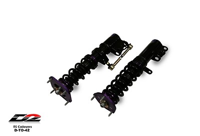 D2 Racing RS Coilovers TOYOTA MR2 87-89 AW11 36 WAY ADJUSTABLE PURPLE