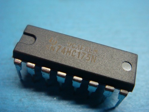 (5) Chanclas TI SN74HC175N QUAD TIPO D GATILLO CON INMERSIÓN TRANSPARENTE DE 16 PINES 74HC175 IC - Imagen 2 de 3