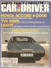 March 1979 Car and Driver Aton Martin Lagonda TVR 3000S Mustang Indy Pace Car