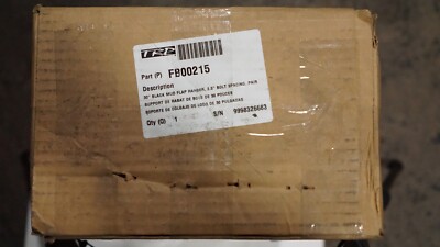 Paccar FB00215 Mud Flap Hanger   Straight, Painted Steel, 30'', Pair, Full Flex,