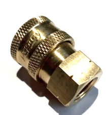 Legacy 9.802-164.0   Brass Pressure Washer Hose Quick Coupler Socket 1/4 NPT