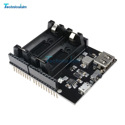 16340 Battery Shield ESP8266 ESP32 Power Supply Module Power Bank Arduino UNO R3 - Bild 6 von 12