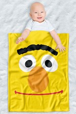 Sesame Street Fleece Baby Blanket, 30"x40", Bert Face