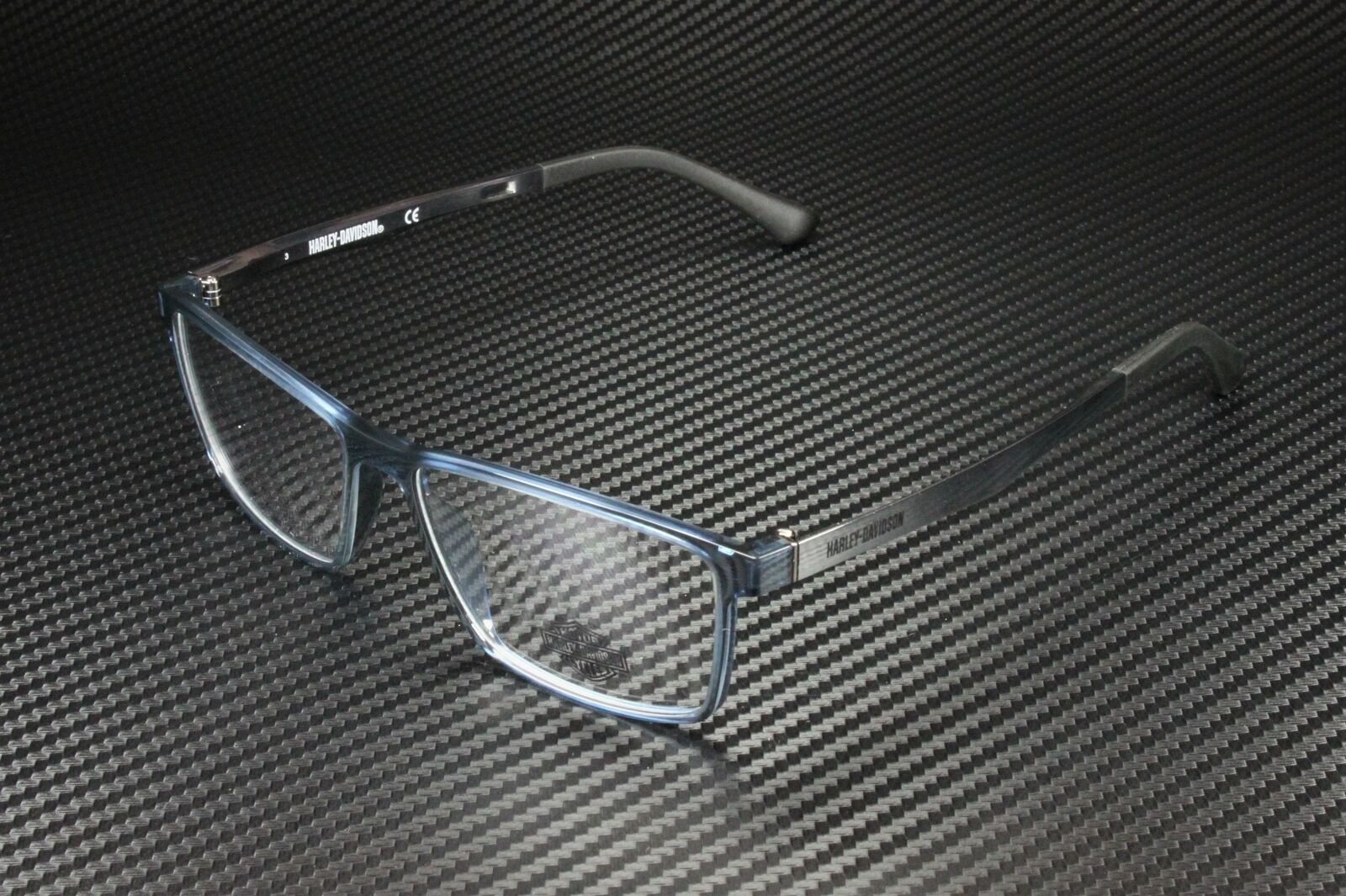Harley-Davidson HD0794 020 Grey Clear Lens Injected 55 mm Men's Eyeglasses