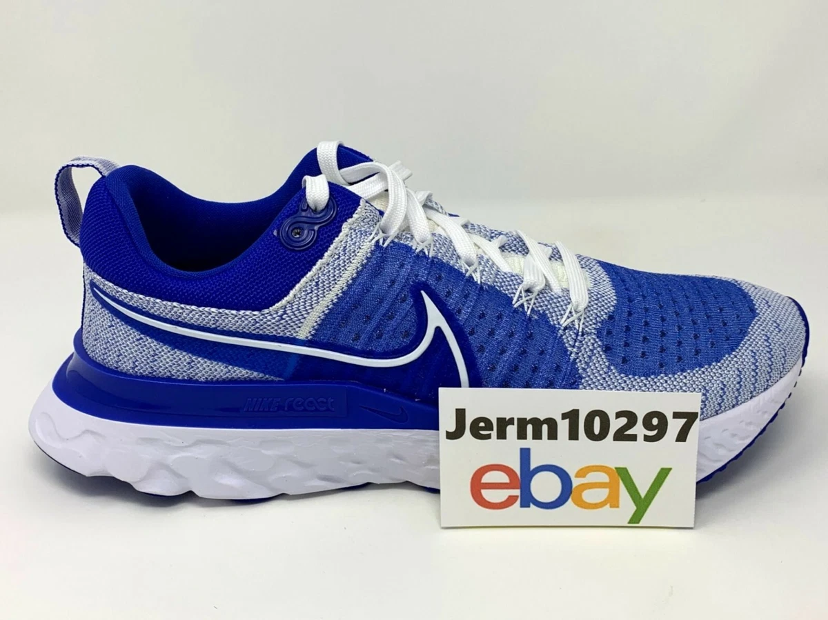 Nike react shop white and blue