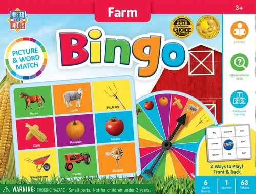 MasterPieces Educational Farm Bingo Game Ship