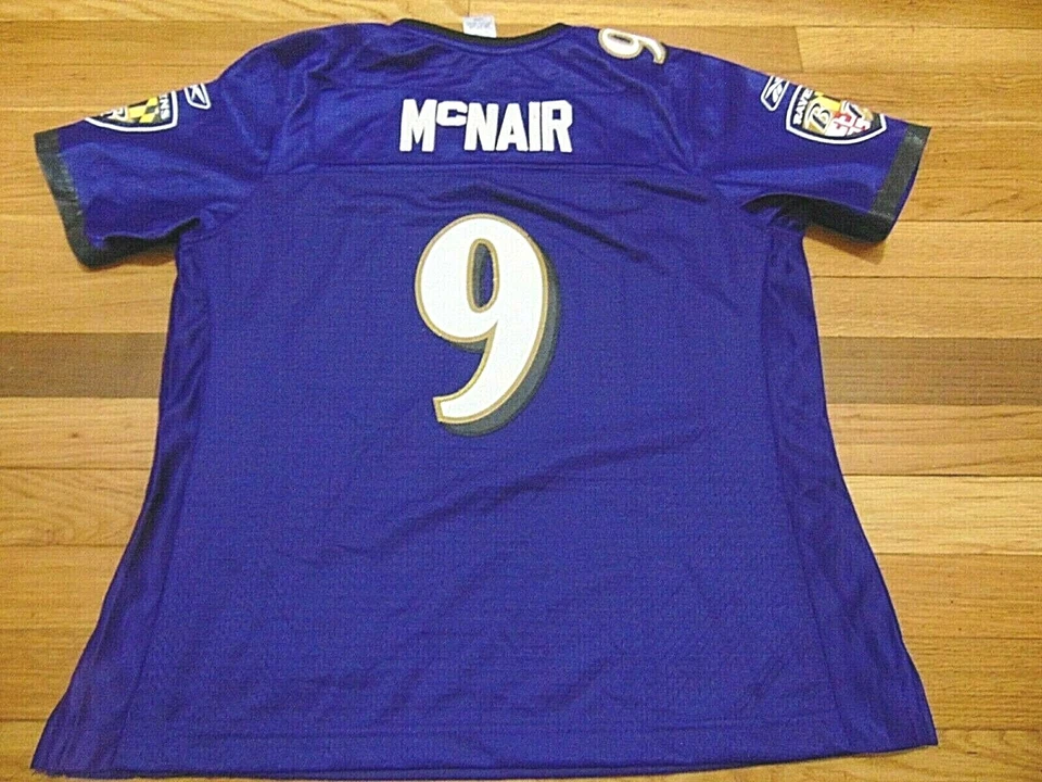 CAMISETA REEBOK MUJER NFL PREMIER BALTIMORE RAVENS STEVE McNAIR TALLA XL cosida Foto 2 de 2