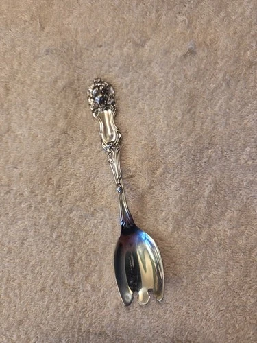 LION by Wallace/Frank Smith sterling silver ICE CREAM FORK 5.5"