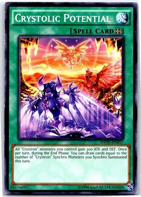 CRYSTOLIC POTENTIAL INOV-EN057 COMMON / SHORT PRINT YU-GI-OH HP