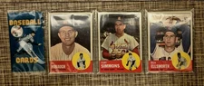 1963 Topps Baseball Rack. DICK ELLSWORTH,ED HOBAUGH,CURT SIMMONS, VIC WERTZ