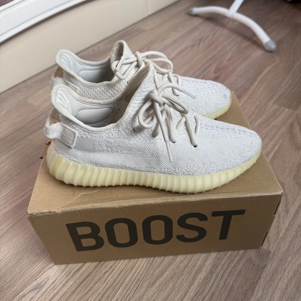 Size 5.5 - adidas Yeezy Boost 350 V2 Low Cream White / Triple White, photo 3 of 5