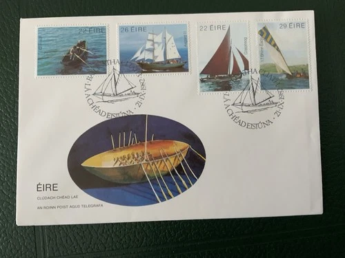 Ireland 1982 #529-532 Ships - FDC