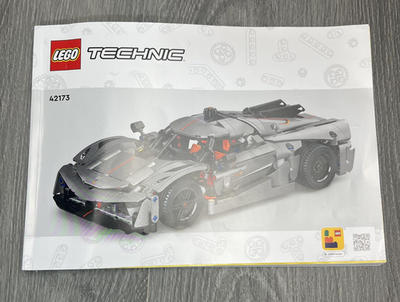 LEGO Technic 42173 Koenigsegg Jesko Grey Hypercar Instruction