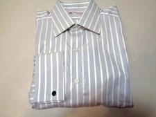 TURNBULL & ASSER FRENCH CUFF DRESS  SHIRT  SIZE 17 X 36