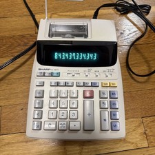 Sharp EL-1801V Printing Calculator - Office Desk Machine