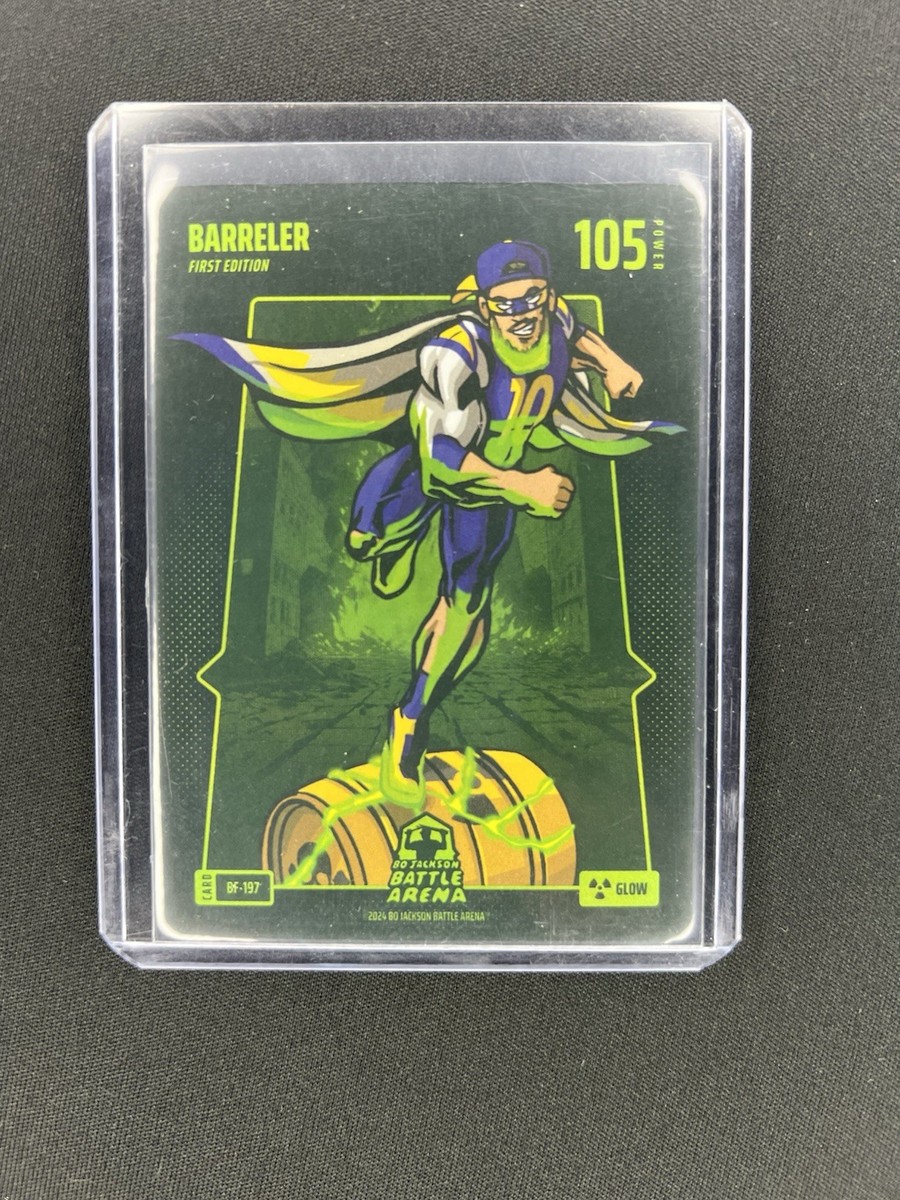 2024 Bo Jackson Battle Arena BARRELER COOPER KUPP GLOW BF-197 Battlefoil Rare SP