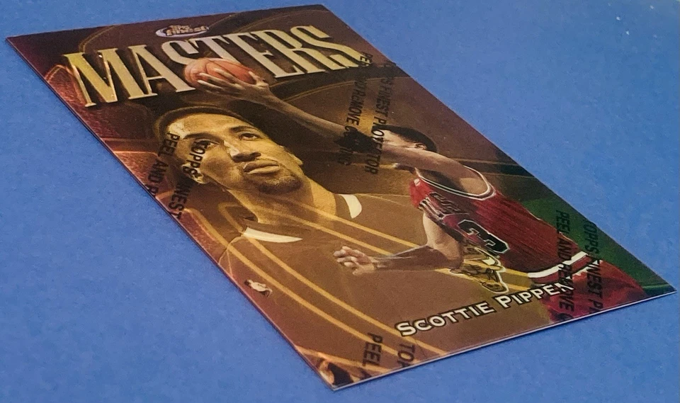Serie #/289 1997 Mejor refractor dorado Scottie Pippen con recubrimiento MASTERS -OBO Foto 3 de 4
