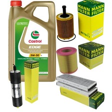 INSPEKTIONSKIT FILTER CASTROL 5L ÖL 5W30 für Audi A6 Avant 4F5 C6 2.0 TDI