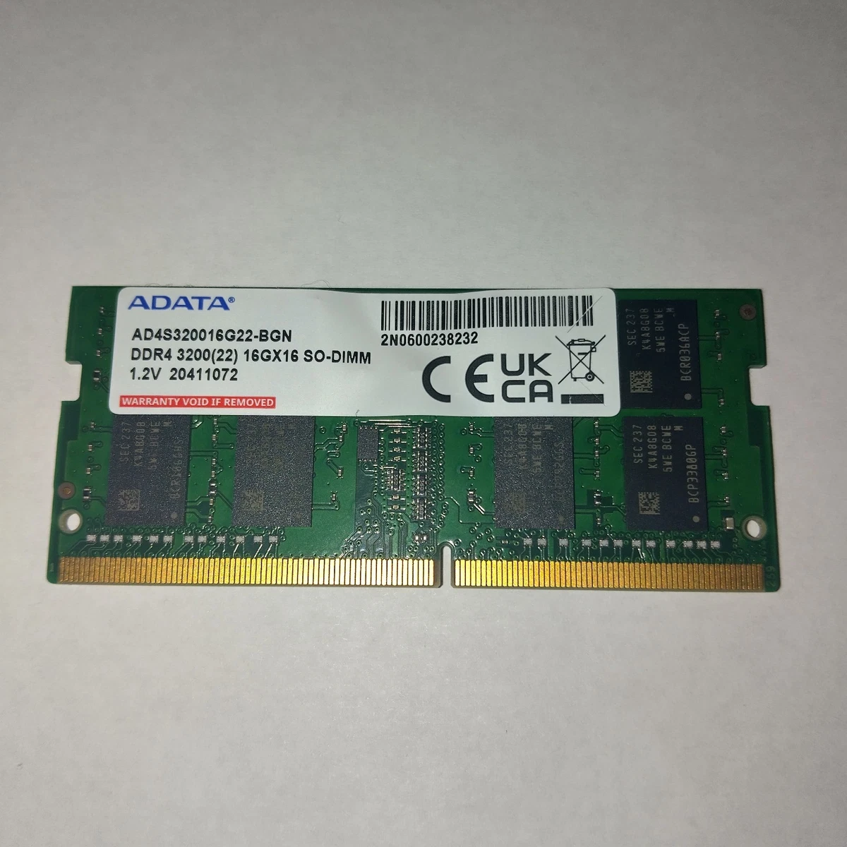 ADATA DDR4 SDRAM 16 GB Capacity per Module Memory (RAM) for sale