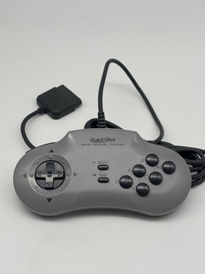 PS1 PS2 -Quickshot Quick Shot Controller Grau