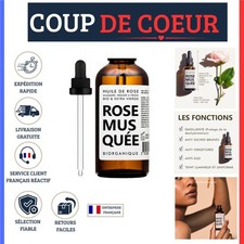 Huile de Rose Musquée BIO 100% Pure Pressée à Froid 50 ml Anti-âge