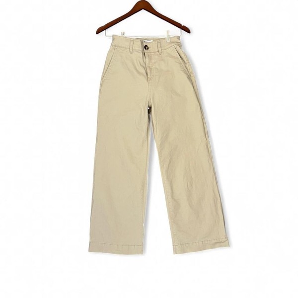 Cream wide leg chino pants size AU 6  - Target