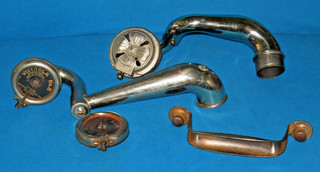 VINTAGE Lot of PHONOGRAPH REPRODUCERS with TONE ARMS & HANDLE (Untested)