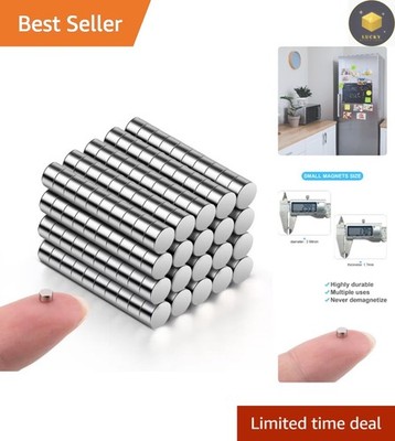 Micro 3x2mm Round Neodymium Magnets - 200 Durable & Rust-Resistant Pieces