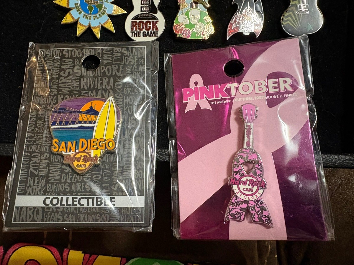 Hard Rock Cafe collectible 13 pins san diego las vegas hello kitty