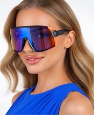 One-Piece Sunglasses Women Fashionable Feature for Outdoor Activities Trendy New