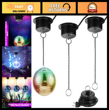 3 Pcs Heavy Duty Disco Ball Motor 3RPM Slow Rotating Mirror Ball Rotator 12-16