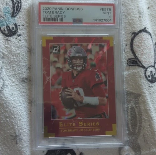 Panini Donruss Elite Series Tom Brady Buccaneers PSA 9 Football Card 2020