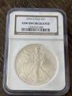 2006 American Silver Eagle $1 Gem Uncirculated NGC 1 Oz .999 Silver