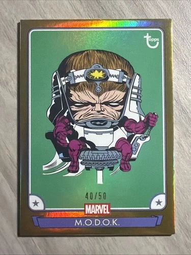 MODOK 2026 Topps Brooklyn Collection Captain America #40 True Gold Refractor /50