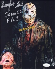 DOUGLAS TAIT signed 8x10 Photo Freddy vs JASON VOORHEES Stunt Double FvsJ JSA