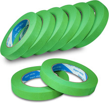 8 Rolls Automatic Refinish Masking Tape,0.7 Inch x 60 Yds Green Cars Vehicles