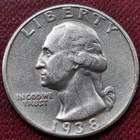 1938 S Washington Quarter 25c AU #98299
