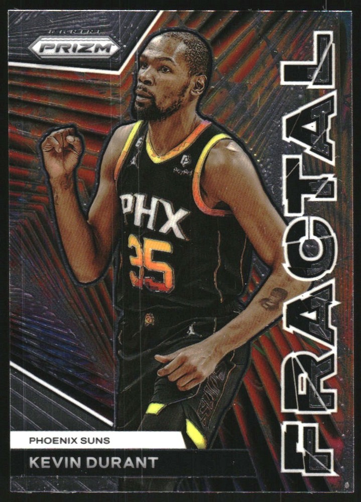 2023-24 Panini Prizm Fractal Kevin Durant Basketball Card #9  