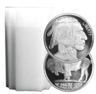 Lot of 20 - 1 Troy oz Buffalo .999 Fine Silver Round Full Roll