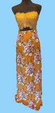 Romantic Floral Maxi Dress Feminine Fairy Sleeveless Beach Whimsy Cottage Core